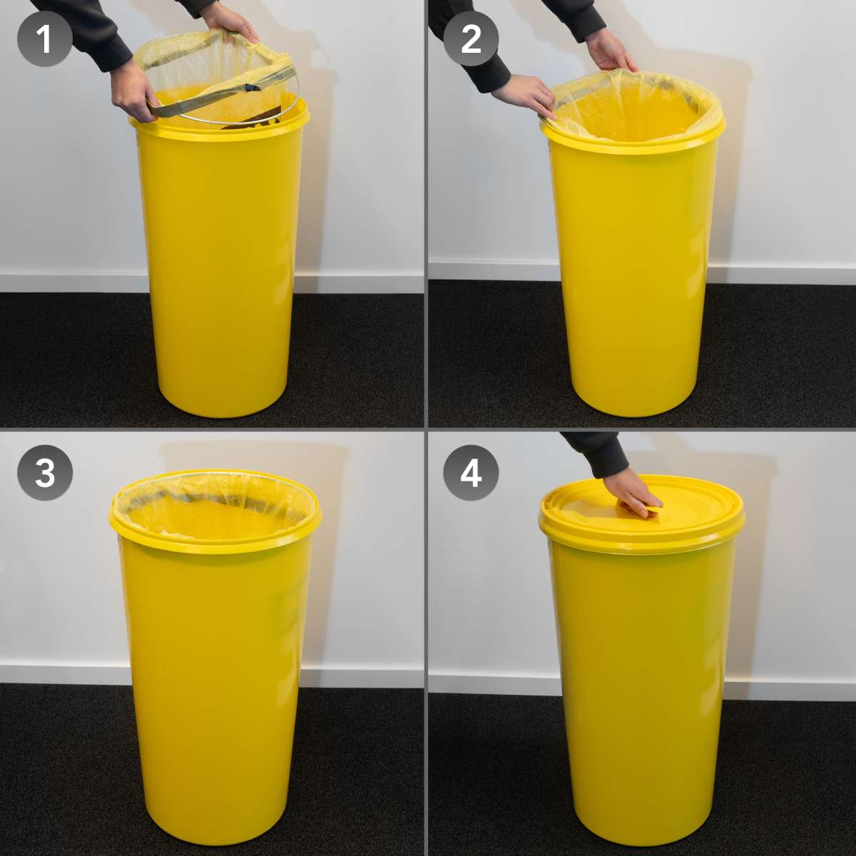 60l Müllsackständer - Gelber Sack - Mülleimer - Wertstoffbehälter - Wertstofftonne