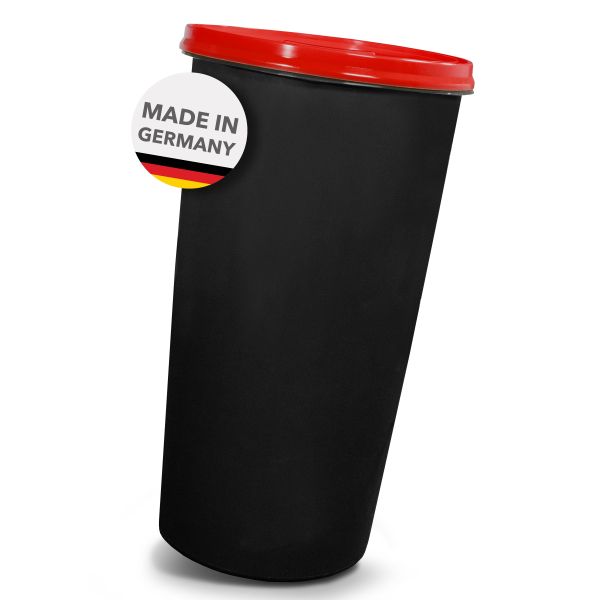 Gelber Sack Ständer anthrazit mit Deckel rot Müllständer Mülleimer 60 L