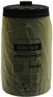 2. Wahl - Sacktonne schwarz für den gelben Sack mit Deckel