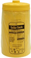 Sacktonne gelb für gelben Sack mit gelbem Deckel, Mülleimer,Wertstoffbehälter, Mülltrennung